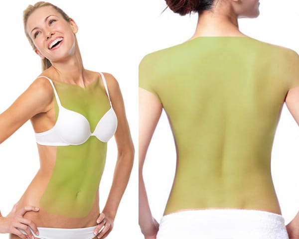 Laser Hair Removal for Women, Full Back, Chest, Abdomen, Shoulders