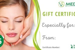 VS MedSpa Gift Certificate $25