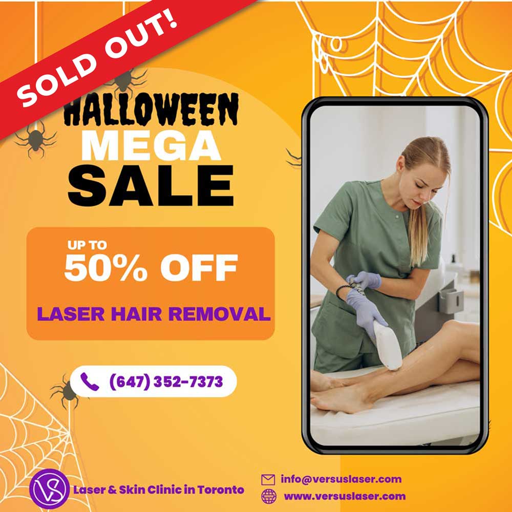 Halloween Sale 50 off hair removal sold out
