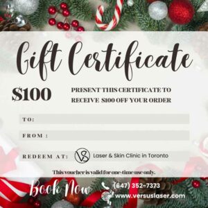 VS Med Spa Gift Certificate Christmas $100