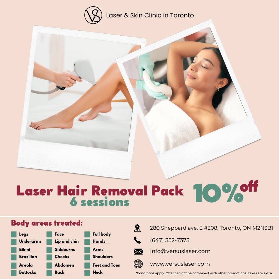 Laser hair removal pack 10 off