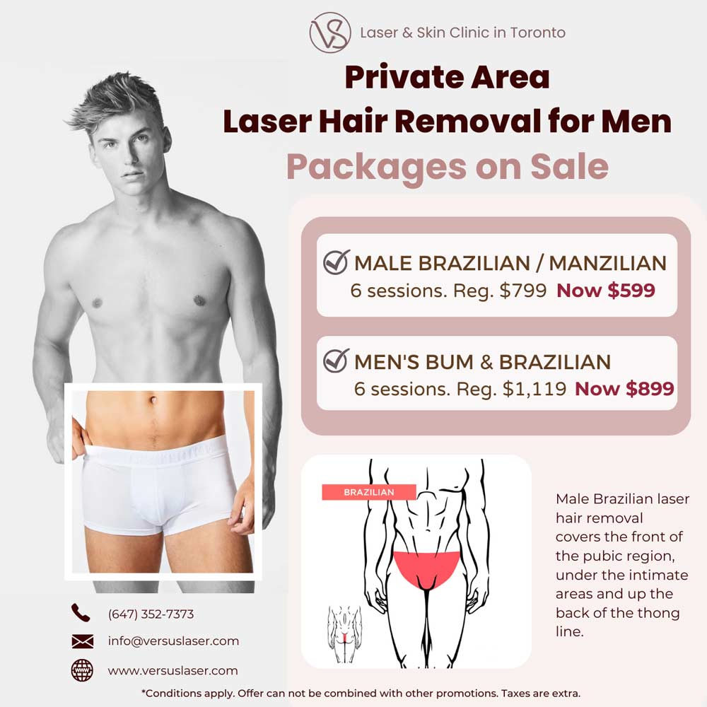 VS MedSpa Brazilian laser hair removal package