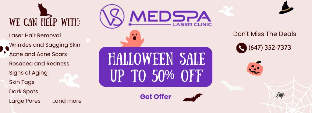 VS MedSpa Halloween Sale slide