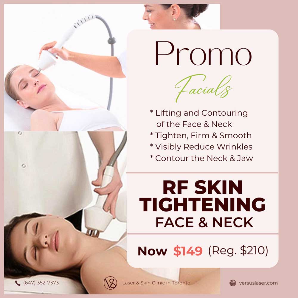 RF Skin Tightening for Face and Neck promo Toronto