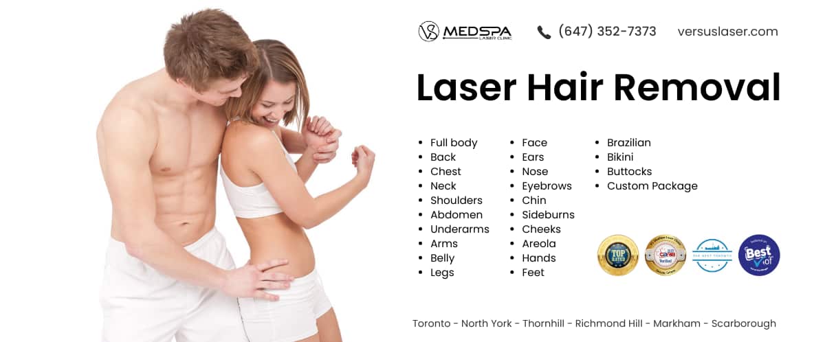 Laser hair removal Toronto VS MedSpa Skin Clinic